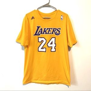 Yellow Short Sleeve Kobe Bryant Adidas Shirt